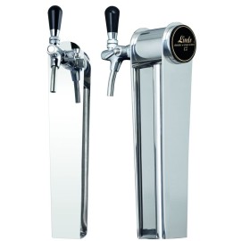 Columna Lindr NAKED con 1 grifo de acero inoxidable
