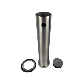 Columna de acero inoxidable sin grifo