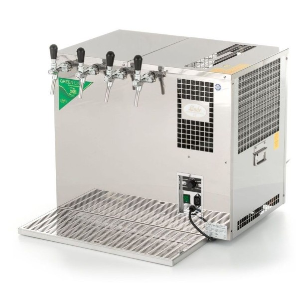 Lindr AS - 160 INOX Tropical NEW con banco de hielo con 4 grifos