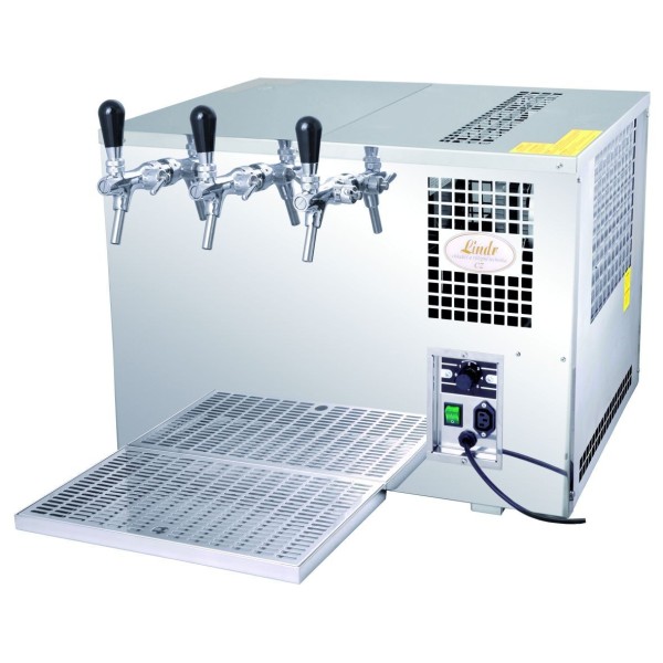 Lindr AS - 110 INOX Tropical con banco de hielo con 3 grifos