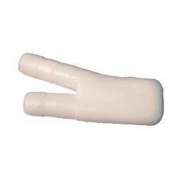 U de plástico 8mm para tubo de 3/8"