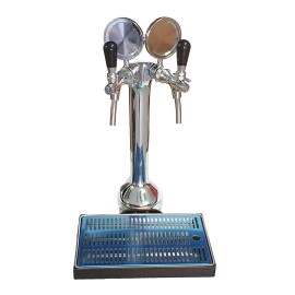 Columna KOBBRA 2 grifos Lindr + bandeja con desagüe + soporte grampo