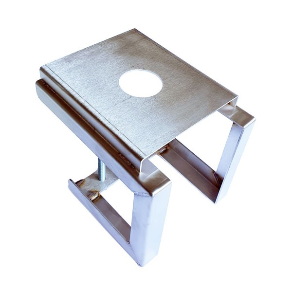 Soporte de acero inox. para bandeja y columna ø5cm Soporte de acero inox. para bandeja y columna ø5cm