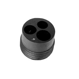 Tapón de goma tope para 3 tubos y pitón de baño