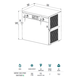 Lindr KONTAKT 300/K profi Twin Power - 2 salidas para grifos