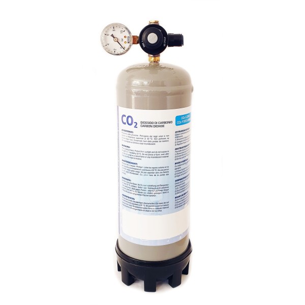 Kit botella CO2 1200g + manorreductor CO2 mini (salida 5/16")