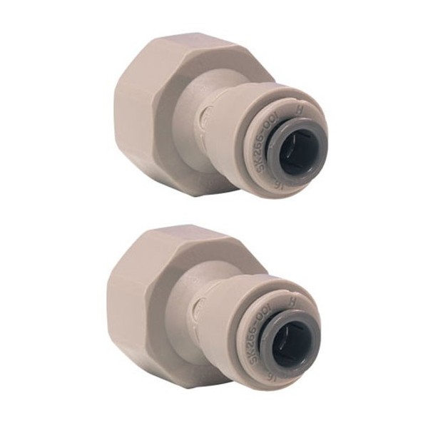 2 Adaptadores hembra John Guest para cabezal - rosca 5/8" (ø 23mm)