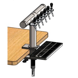 Columna Hammer 6 salidas + soporte con bandeja simple - pitón preinstalado