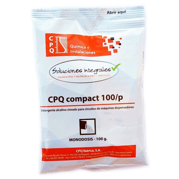 Polvo de limpieza CPQ compact 100/p 100g (contiene cloro) - para limpieza en profundidad de sistemas de dispensación Polvo de limpieza CPQ compact 100/p 100g (contiene cloro) - para limpieza en profundidad de sistemas de dispensación
