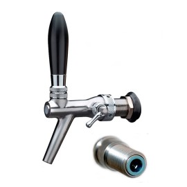 Grifo CLASSIC inox. con compensador 1/2" - 35mm, JG 3/8"