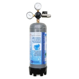 Kit botella CO2 1200g + manorreductor (salida 3/8") con llave de paso