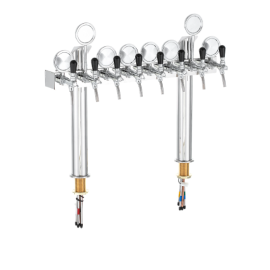 Columna Lindr "T" con 8 grifos