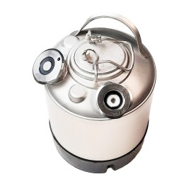 Barril de limpieza inox 9L - conexión tipo A y Keykeg