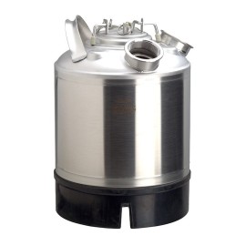 Barril de limpieza inox 9L - 2 bocas sin espadines