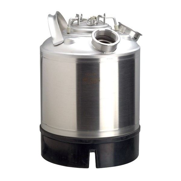 Barril de limpieza inox 9L - 2 bocas sin espadines Barril de limpieza inox 9L - 2 bocas sin espadines