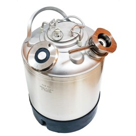 Barril de limpieza inox 9L - conexión tipo A y tipo S con adaptador Keykeg