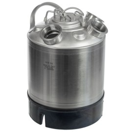Barril de limpieza inox 9L - 3 bocas sin espadines