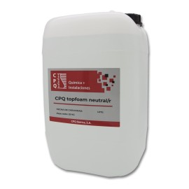 CPQ topfoam o/s - detergente espumante ácido con desinfectante peracético - garrafa 25kg