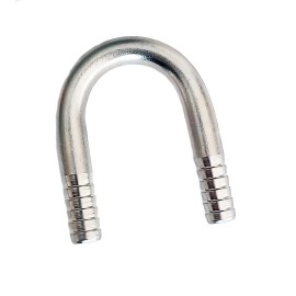 U de acero inoxidable 7mm para tubo de 3/8" o 5/16"
