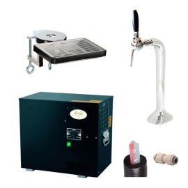 Pack preinstalado enfriador AS - 40 + columna con 1 grifo + bandeja con soporte