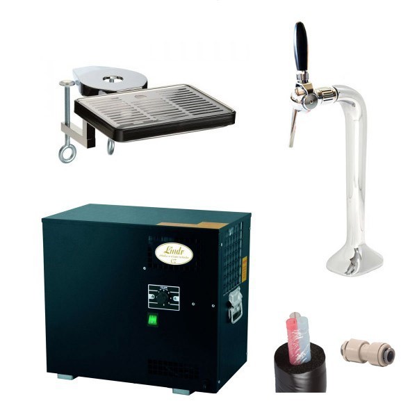 Pack preinstalado enfriador AS - 40 + columna con 1 grifo + bandeja con soporte Pack preinstalado enfriador AS - 40 + columna con 1 grifo + bandeja con soporte