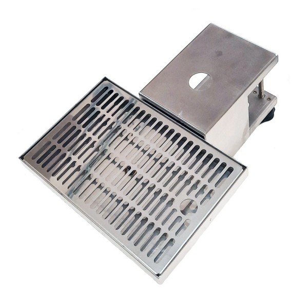 Bandeja con soporte 30 x 20 x 2cm ø35mm con desagüe