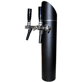 Columna Black con 2 salidas, sin grifos