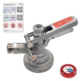 Cabezal KeyKeg 1/2" DSI - acero inoxidable 316 para vino y sídra