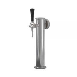 Columna Event de acero inoxidable con medallón, pitón preinstalado, con grifo SIA