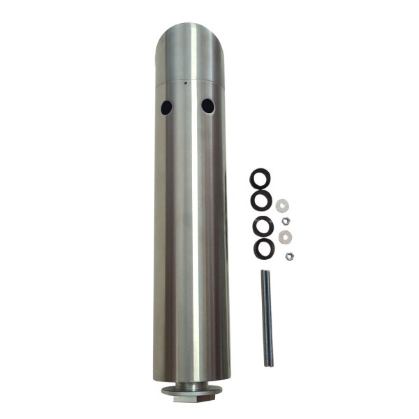 Columna de acero inoxidable acabado cepillado 2 salidas - sin grifos Columna de acero inoxidable acabado cepillado 2 salidas - sin grifos