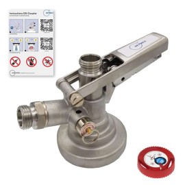 Cabezal KeyKeg 1/2" DSI - acero inoxidable 304 para cerveza, vino y refrescos