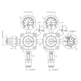 Manorreductor de CO2 primario W21,8 TOF - 2 cuerpos