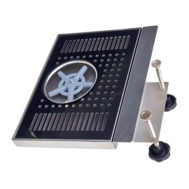 Bandeja con soporte 30 x 20cm con mojacopas para uso con dispensadores portátiles