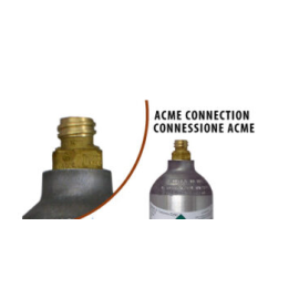 Manorreductor para botellas de CO2 con conexión ACME (salida 3/8" - 9,5mm OD)