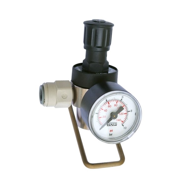 Manorreductor para botellas de CO2 con conexión ACME (salida 3/8" - 9,5mm OD)