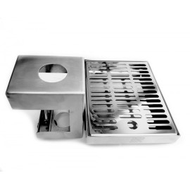 Bandeja con soporte 21x16x3,5cm ø5cm