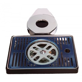 Bandeja con mojacopas con soporte 22x15x3cm ø5cm