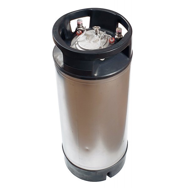 Barril Cornelius inox 18L reacondicionado - conexión tipo Ball-lock Barril Cornelius inox 18L reacondicionado - conexión tipo Ball-lock