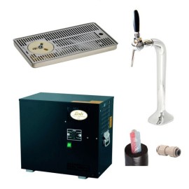 Pack preinstalado enfriador AS - 40 + columna con 1 grifo + bandeja con mojacopas
