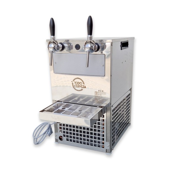 Enfriador sobrebarra V30 (banco de hielo) con 2 grifos Cosmo