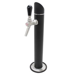 Pack nevera - dispensador (columna negra) con todos accesorios - cabezal Mahou - San Miguel