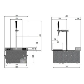 Lindr PYGMY PRO Cocina con grifo Cosmo