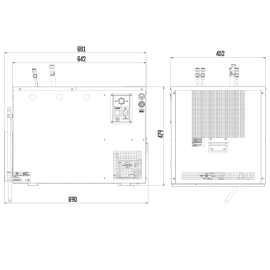 Pack preinstalado enfriador AS - 110 INOX Tropical NEW + columna con 2 grifos + bandeja encastrada Pack preinstalado enfriador AS - 110 INOX Tropical NEW + columna con 2 grifos + bandeja encastrada