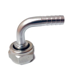 Adaptador curvo de cabezal/grifo 1/2" latón