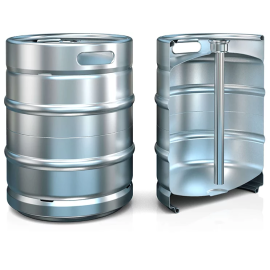 Barril 50L EUROKEG 408mm apilable con espadín
