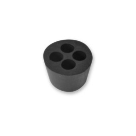 Tapón de goma tope para 4 tubos y pitón de baño