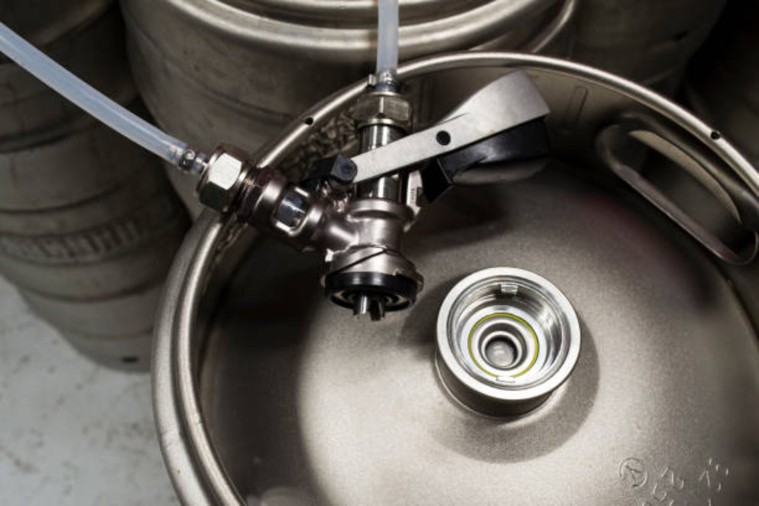 cabezal de vaciado de barril cabezal acoplado al barril para el dispensado de cerveza